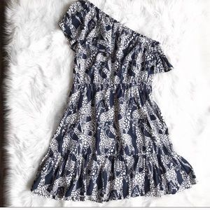 Reposh: Crown and Ivy Giraffe one shoulder dress